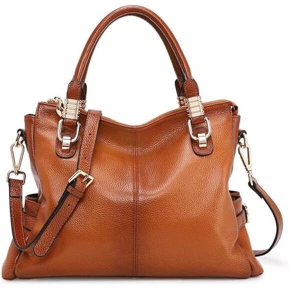 Soft Women Genuine Leather Purses and Handbags Satchel Tote Shoulder Bag - Picture 7 of 7